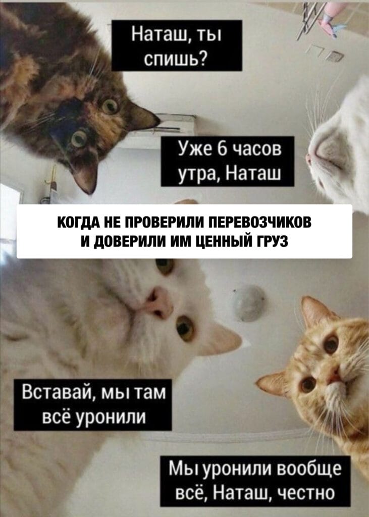 мем о грузоперевозках от Roolz
