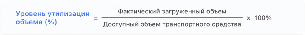 уровень утилизации объема kpi в логистике